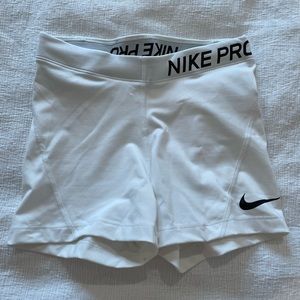 Nike Pro white spandex size small